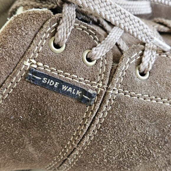 Sidewalk Mens Shoes US 8.5 Brazil 40 Brown Suede Wide Lace Up Casual NO INSOLES - Picture 7 of 16